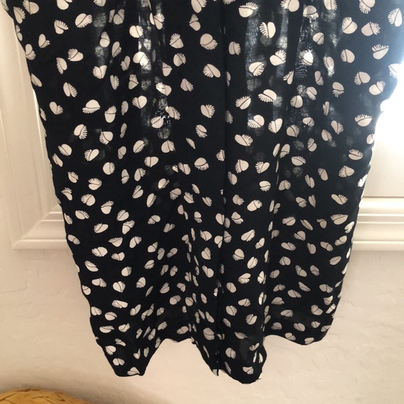 Vintage 1980’s Karin Stevens Petite Black White Broken Heart Print Dress Sz 8 - Picture 6 of 16